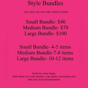 Style Bundles!! *do not buy this listing*